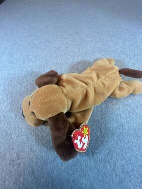 Ty Beanie Baby Bones the Dog 1994 Plush Toy